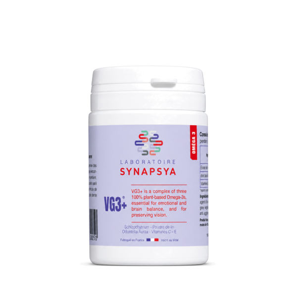 VG3+ supplement bottle with English packaging